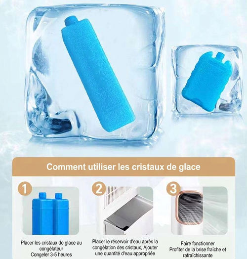 Climatiseur Mobile Portable 3-en-1 8000 BTU